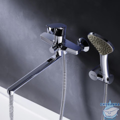 Смеситель для ванны AM.PM Gem F90A95000  с душевым гарнитуром (хром)