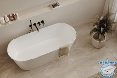 Ванна из искусственного камня ABBER Stein 165x70 AS9622