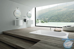 Акриловая ванна C-BATH Geba 170х75 с каркасом