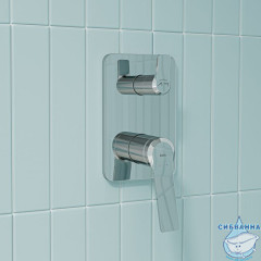 Встраиваемая система с тропическим и ручным душем, глянцевый хром, Parker, IDDIS, PARSB02i67