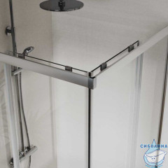 Душевое ограждение Vincea Сити 100x80 профиль хром, стекло прозрачное  VSS-5CT8010CL