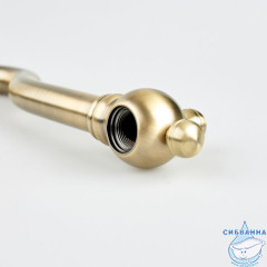 Излив для смесителя, кухня, латунь, 278х207 мм, поворотный, бронза, IDDIS, 995028BR5SM