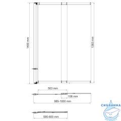 Таубер (Tauber)  Стеклянная шторка 64S02-100