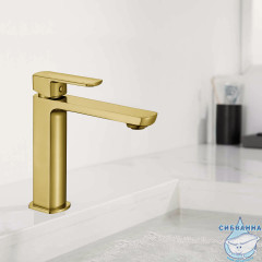 Смеситель для раковины Vincea Next VBF-1N1BG (брашированное золото)