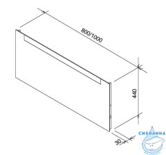 Зеркало Ravak Clear 100 с подсветкой X000000766