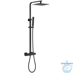 Душевая система Abber Daheim 250 1 режим AF8260B (черный матовый)