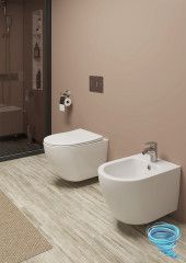 Унитаз подвесной безободковый  TONI ARTI Russi TA-1900T с сиденьем Soft Close (микролифт)