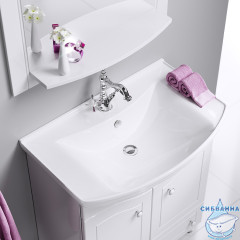 Тумба Aqwella Classic Франческа 65 с раковиной Стиль 65 белый глянец