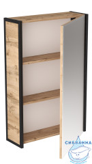 Шкаф-зеркало 1Marka GRUNGE LOFT 60 дуб вотан