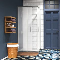 Душевое ограждение Wasserkraft Main 90x90 41S03 Matt glass профиль хром, стекло матовое (без поддона)