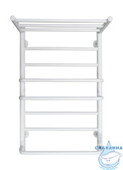 Полотенцесушитель электрический Санприз Евромикс с полкой П8 50х80 (белый матовый) (подключение универсальное)
