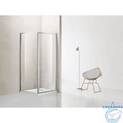 Душевое ограждение Azario Richmond 100x100 AZ-NAG1221 1000 профиль хром, стекло прозрачное (без поддона)