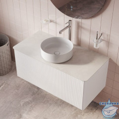 Столешница, керамогранит, 100 см, cветло-серый бетон, Optima Home, IDDIS, OPH10W0i89