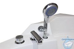 Акриловая ванна с гидромассажем Loranto CS-831N 155x155 с каркасом