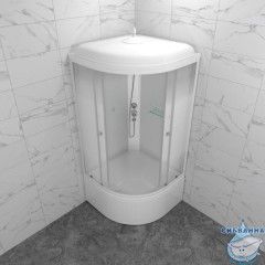 Душевая кабина Тритон Лайт 90х90 Б профиль белый, стело лайт Щ0000061838