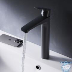 Смеситель для раковины Am.Pm Gem F90A92022 (без донного клапана) (черный матовый)