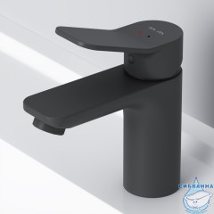 Смеситель для раковины AM.PM X-Joy F85A02122 (без донного клапана) (черный матовый)