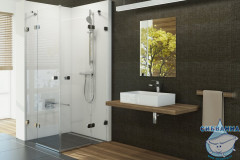 Душевое ограждение Ravak Brilliant BSRV4 80х80 (без поддона)