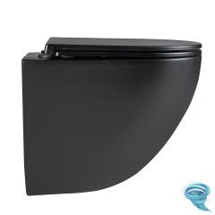 Унитаз подвесной безободковый Lemark Glazer 9612004 с сиденьем быстросъемным Soft Close (микролифт)