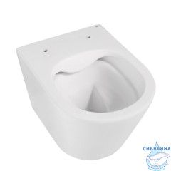 Унитаз подвесной безободковый Abber Bequem AC1102MW с сиденьем Soft Close (микролифт) (белый)