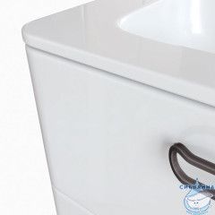 Тумба с умывальником, подвесная, 60 см, белая, Brick, IDDIS, BRI60W0i95K