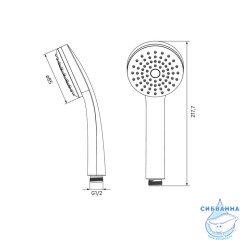 Лейка для душа Iddis Hand Shower  0011F85I18 1 режим (хром)