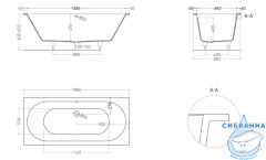 Душевое ограждение Veconi Rovigo 90x100 профиль черный, стекло прозрачное RV033B-90100-01-C7 (без поддона)