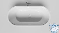 Ванна из искусственного камня Salini Perla 170x80 (материал sapirit, белый глянцевый)