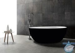 Акриловая ванна ABBER AB9279MB 150х150 с каркасом