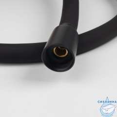 Шланг для душа, черный матовый, силиконовый, 1,2м, Optima Home, IDDIS, OPH12BLi19