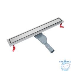 Лоток душевой, сифон 360, комбинированный затвор, двухсторонняя решетка, 700мм, хром, IDDIS, 975B7SB00DZ