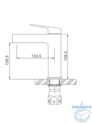 Смеситель раковины Gappo G1099-39 (оружейная сталь)
