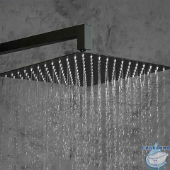 Душевая система Gappo G7117-6 300 1 режим (черный матовый)