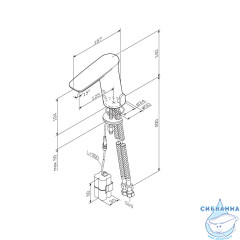 Смеситель для раковины AM.PM Inspire V2.0 TouchReel F50A02322 (черный матовый)