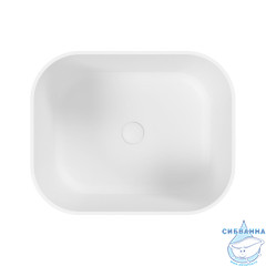 Умывальник WHITECROSS Lazurit 50x40 (белый мат) иск. камень