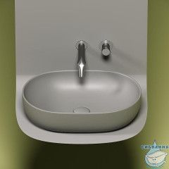  Раковина на столешницу 60 см Ceramicanova Element CN6047MH (серый)