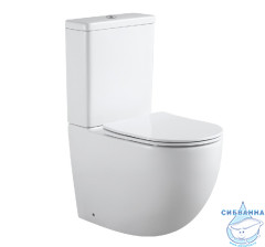 Унитаз напольный безободковый Aquanet Cetus 2.0 243538 с бачком и сиденьем Soft Close (микролифт)