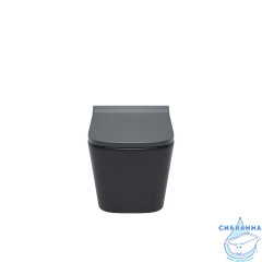 Унитаз подвесной безободковый, чёрный матовый, Bild, IDDIS, BILR2BMi25