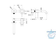 Смеситель для раковины встраиваемый Aquatek Европа AQ1313CR (хром)