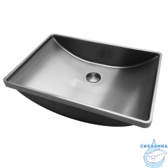 Раковина встраиваемая сверху ABBER Wasser Kreis AF2404GM оружейная сталь