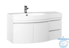 Тумба под раковину Aquanet Опера 115 L белый 2 дверцы 2 ящика 169613