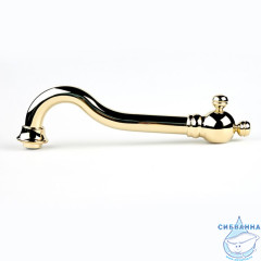 Излив для смесителя, кухня, латунь, 200х200 мм, поворотный, золото, IDDIS, 995020GD5SM