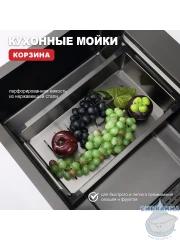 Кухонная мойка Raglo 72 R702.7246.09 (графит)