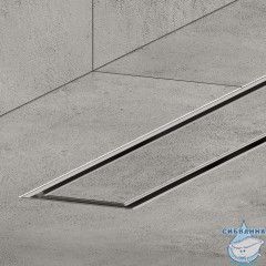 Лоток душевой, сифон 360, комбинированный затвор, двухсторонняя решетка, 600мм, хром, IDDIS, 975B6SB00DZ