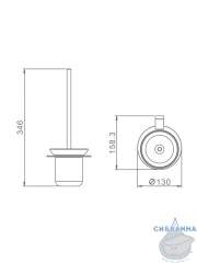 Ершик для унитаза Raglo R300.10.09 (графит)