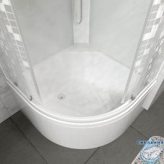 Душевая кабина Тритон Стандард 90х90 Б профиль белый, стело мозаика Щ0000061834