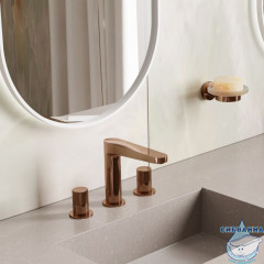 Смеситель для раковины Wasserkraft Paar 8835 (розовое золото)