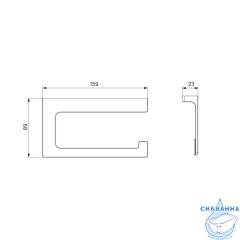 Держатель для туалетной бумаги Iddis Slide SLIBS00i43