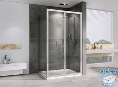 Душевое ограждение ABBER Sonnenstrand AG07090-S85 90x85 профиль хром, стекло  прозрачное (без поддона)