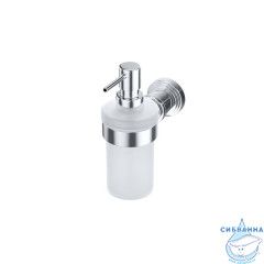 Дозатор для жидкого мыла, матовое стекло, хром глянцевый, Виндзор (Windsor), IDDIS, WINSCG0i46